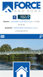 Mobile Screenshot of forceandsons.com